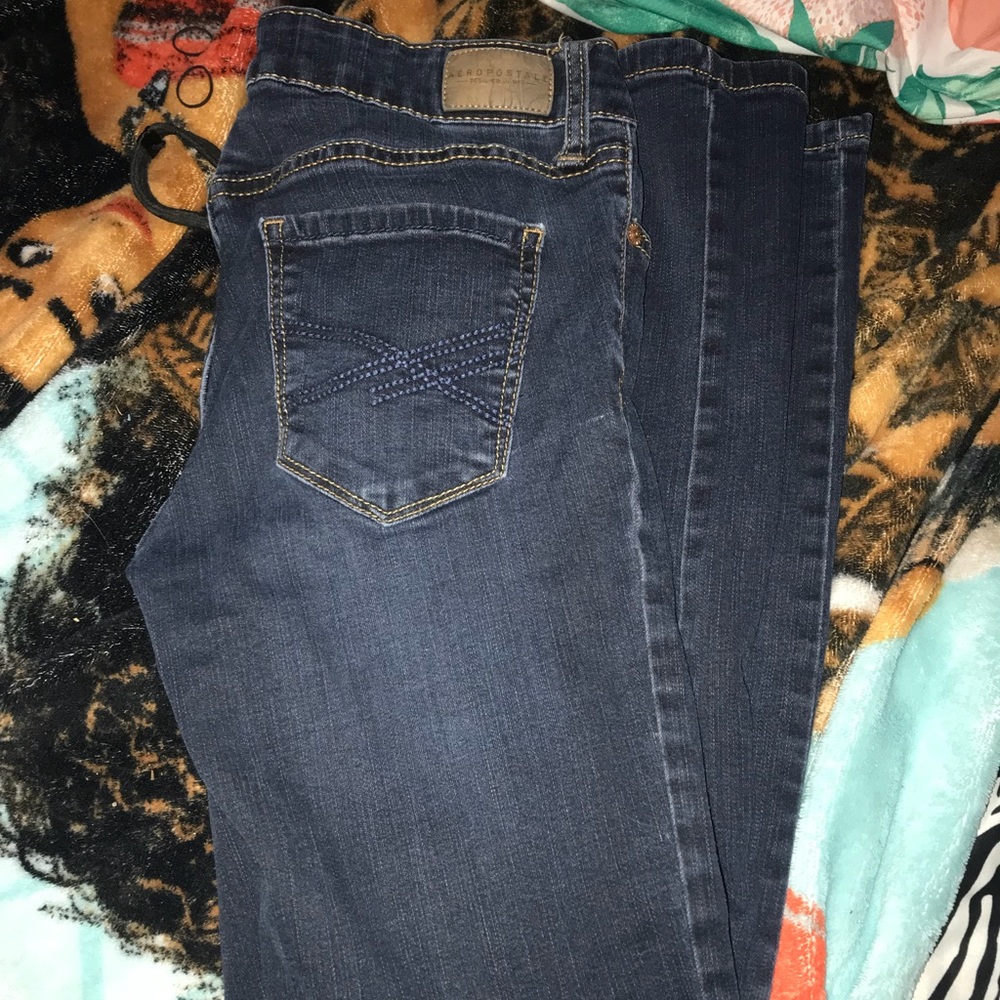Dark wash skinny jeans